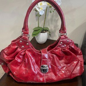 Extra Large Red Satchel Purse